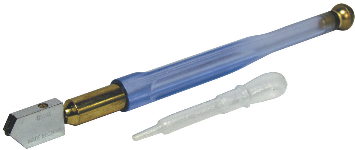 Glass Cutter - Diamond No. 51/N 55 Stainless Steel/Glass Industrial Cutting Tool Premium Hardware for Door Cabinet Window Furniture and Interior Use